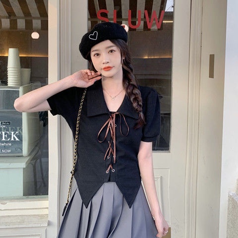 ✿Áo Sơ Mi✿Bộ Áo Sơ Mi + Chân Váy Xếp Ly Dáng Rộng Phong Cách Thời Trang Phương Tây 2022 Dành Cho Nữ