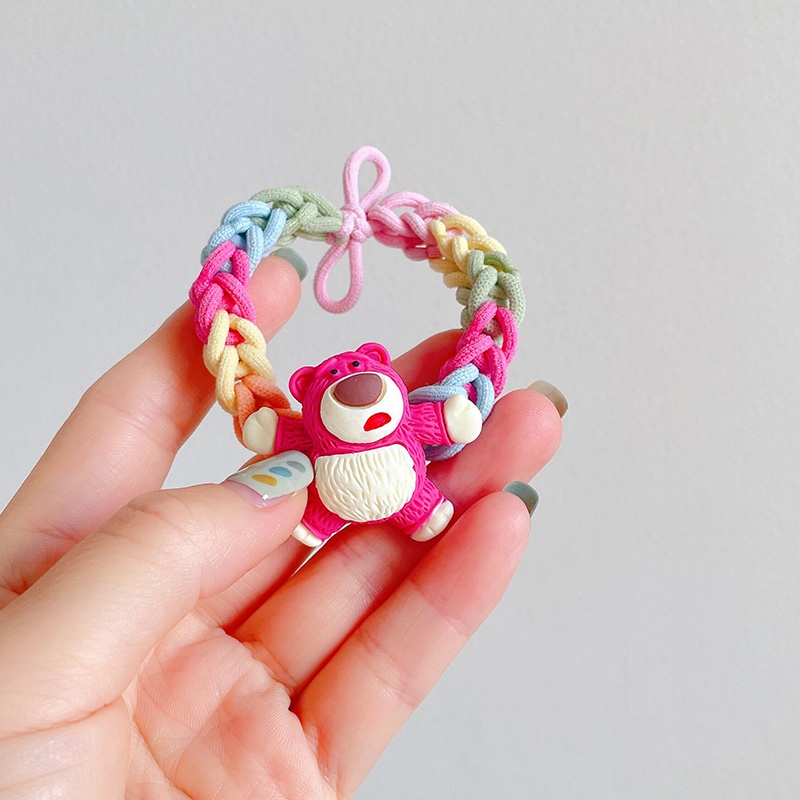 Dây Buộc Tóc Co Giãn Hình Gấu Hàn Quốc Dễ Thương Dành Cho Bé Gái