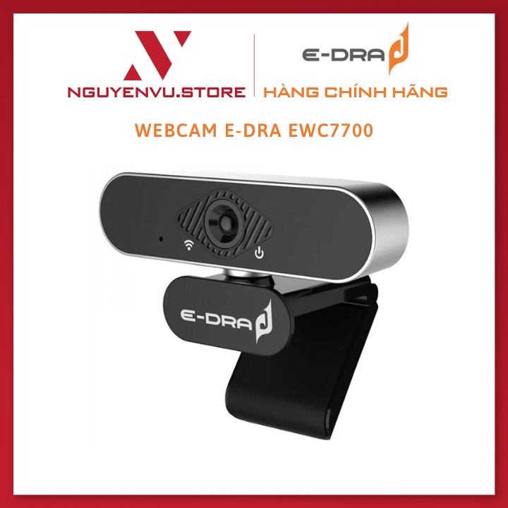 Webcam E-Dra EWC7700 Full HD - Tích hợp Micro - Hàng chính hãng