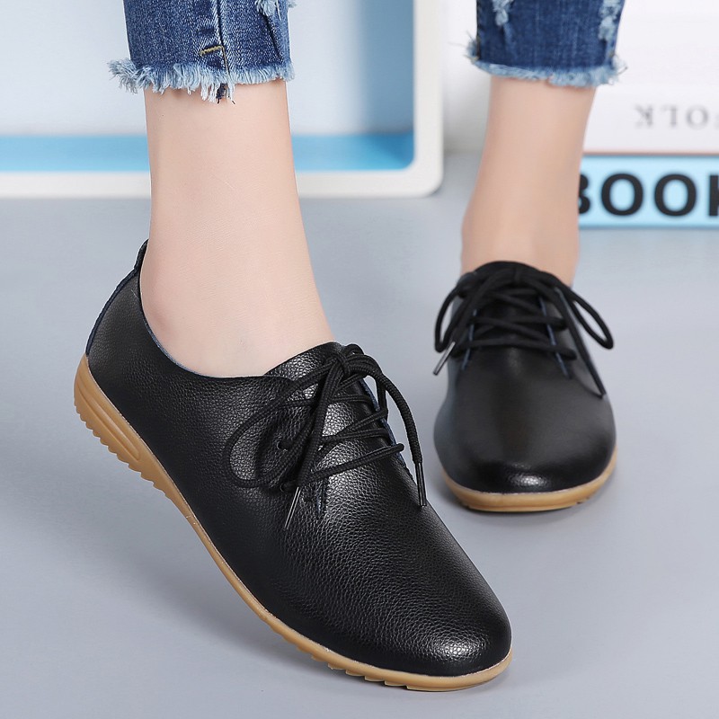 Giày da bò thiết kế thủ công thời trang cho nữ