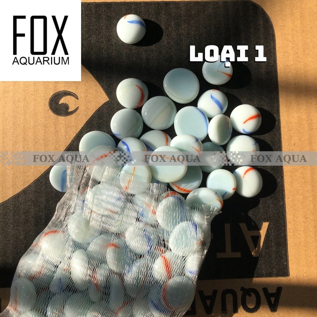 Sỏi thủy tinh, sỏi màu trang trí bể cá, chậu cây, decor không gian sống siêu rẻ 300-500Gr