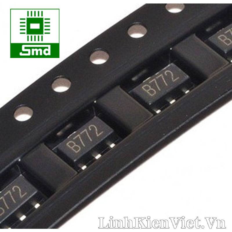 Linh Kiện Transistor D882 SOT89 B772 PNP NPN loại dán SMD 2SB772 2SD882 To-126 Linh kiện điện tử