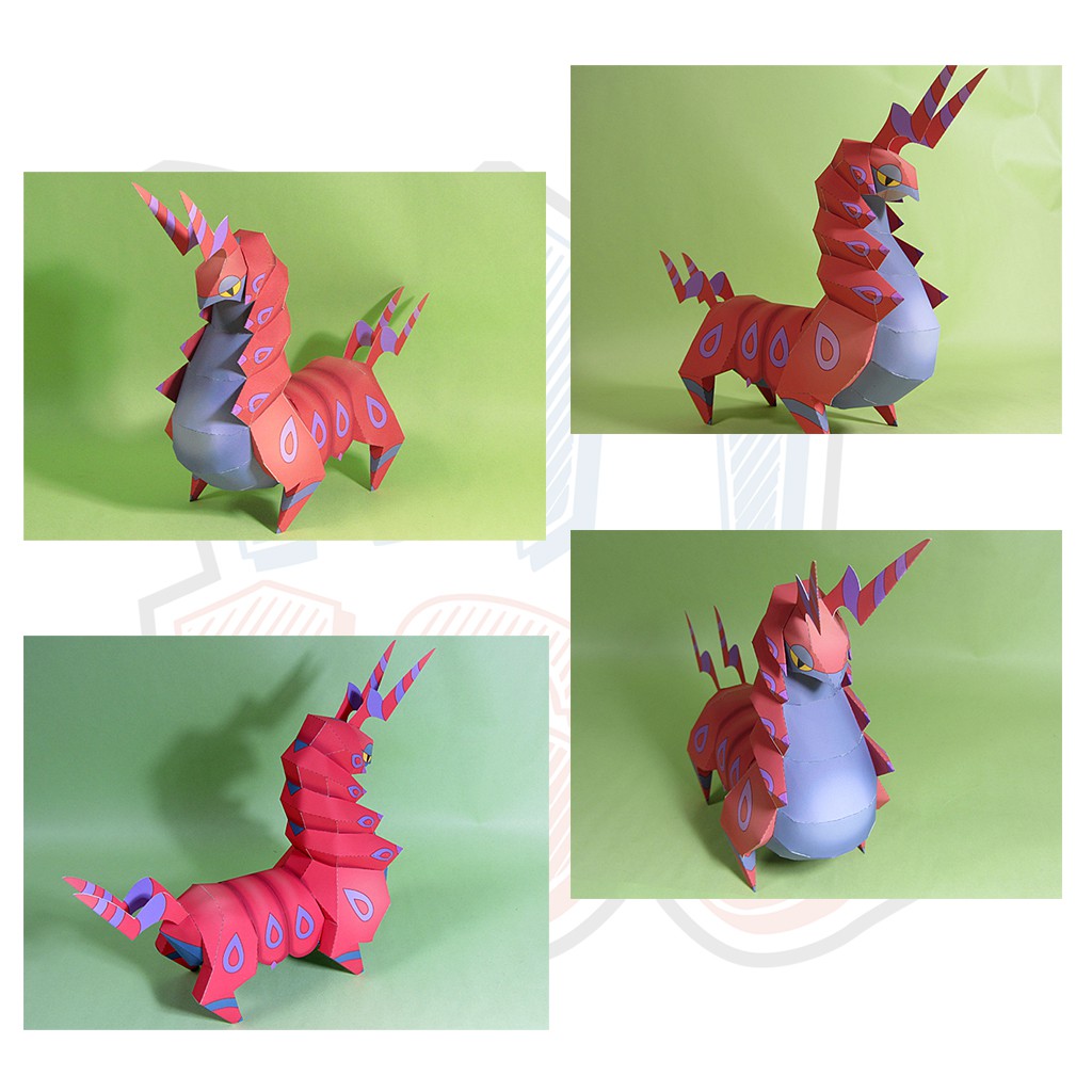 Mô hình giấy Pokemon Scolipede Megapede