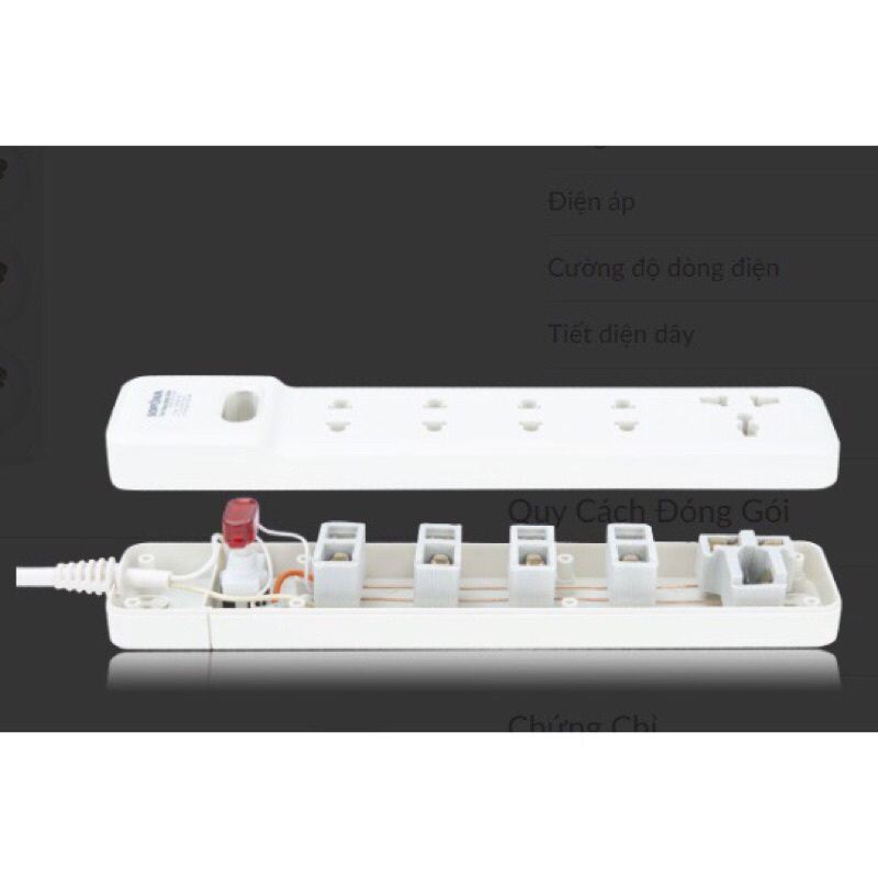 Ổ CẮM KHÔNG DÂY SIÊU CHỊU TẢI 2200W SOPOKA 3M-0 và 4M-0