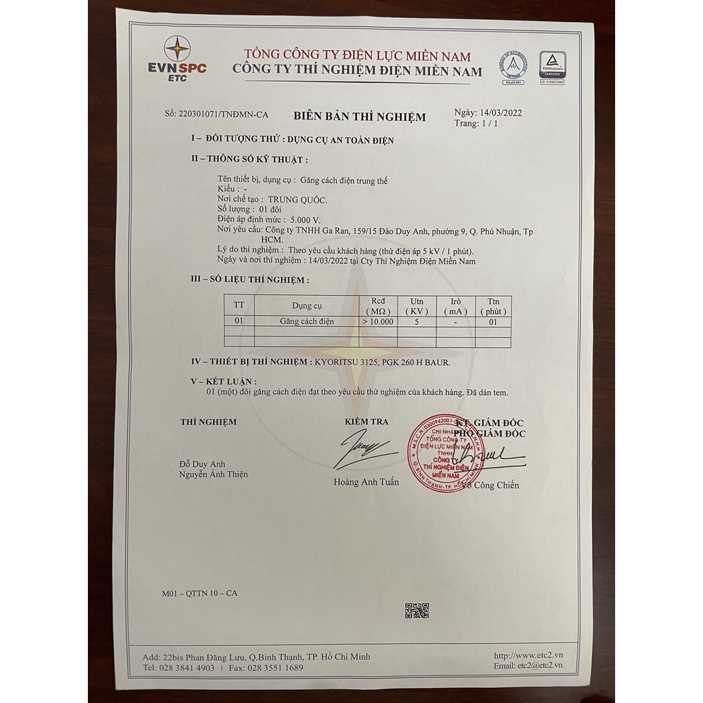 Găng tay cách điện, bao tay cách điện cao su 5kv 12kv 25kv 35kv