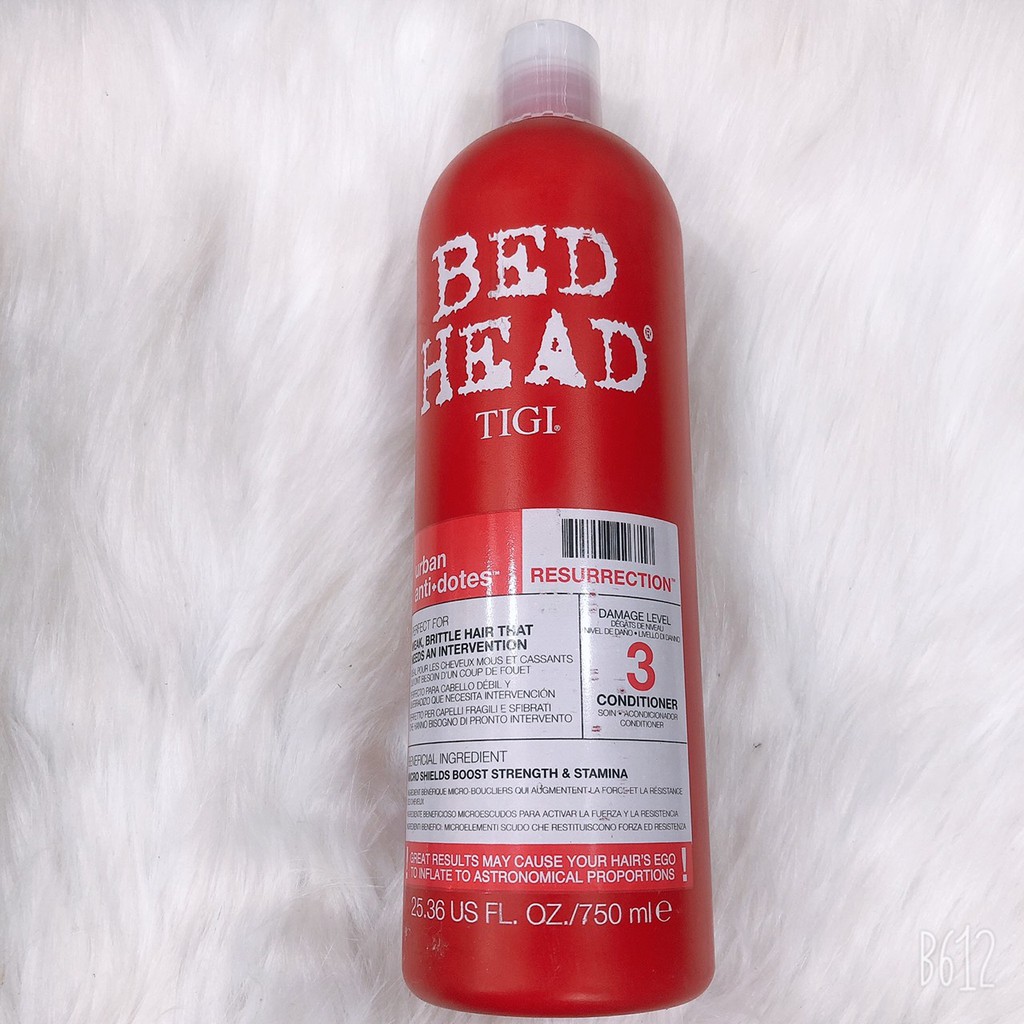 dầu xả phục hồi tóc 3 cấp độ BED HEAD TIGI 750ML dành cho tóc hư tổn