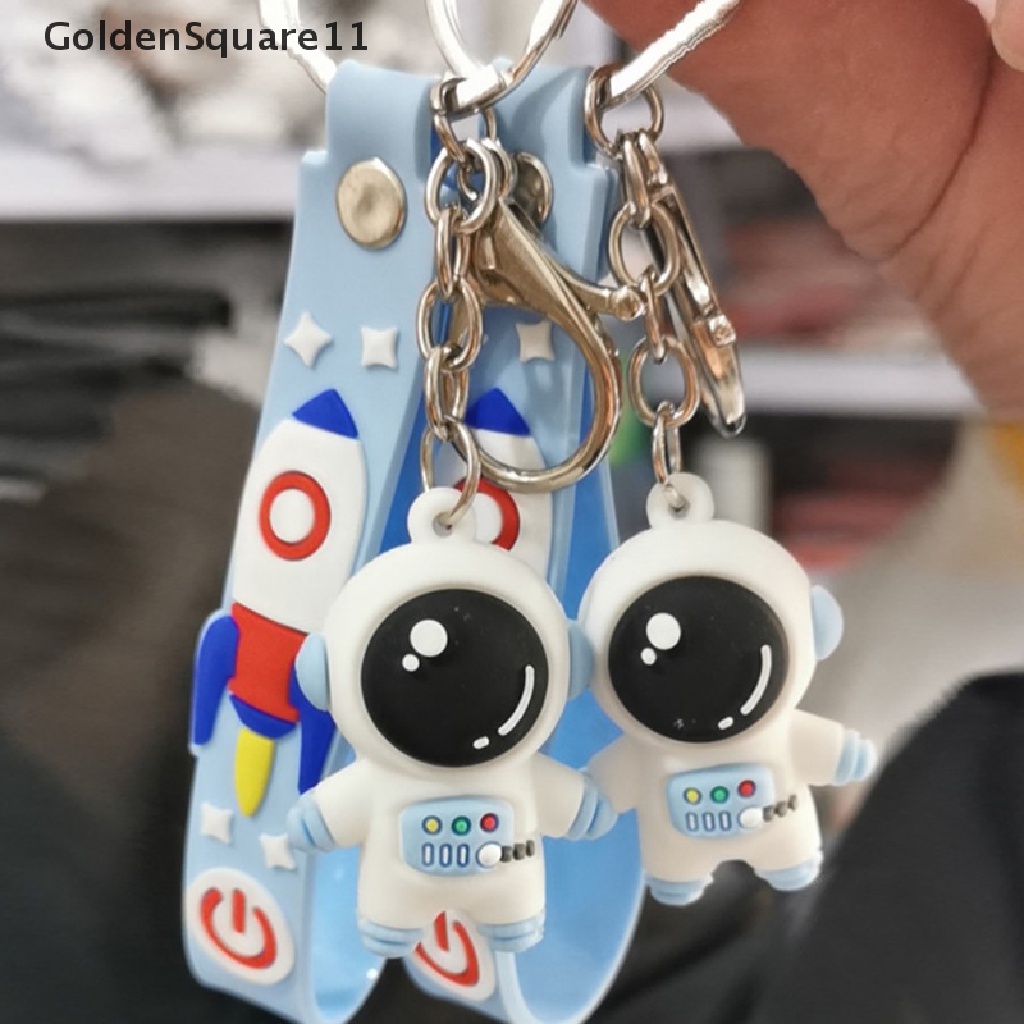 Móc Khóa Kim Loại Hình Phi Hành Gia / Hành Gia / Tàu Vũ Trụ Goldsquare11