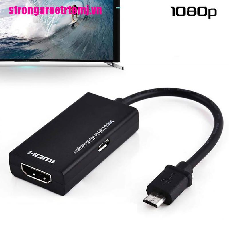 【Tjvn】Micro USB to HDMI Adapter Converter Cable for Phone Smartphone HD TV