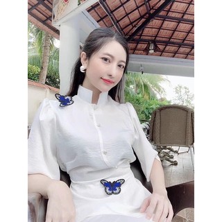 Áo lụa thời trang nữ , đồ lam đi chùa, đồ cao cấp