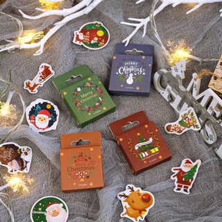 Hộp 50 miếng sticker noel