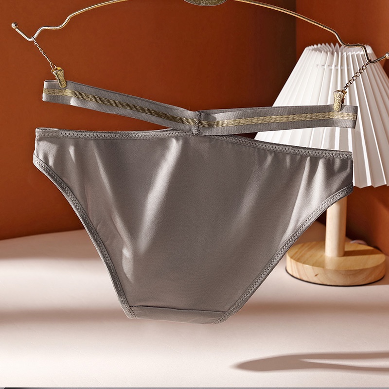 Quần lót nữ sexy thun lạnh cạp chéo BRALUNE , quần chíp nữ kháng khuẩn quyến rũ mã 511