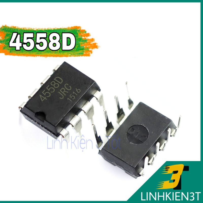 IC khuếch đại thuật toán JRC4558D 4558D 4558 DIP-8 chính hãng