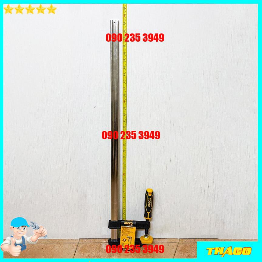 Cảo kẹp gỗ chữ F dài 600-800mm Total Ingco thép Cr-V cứng chắc chống cong vênh 1234