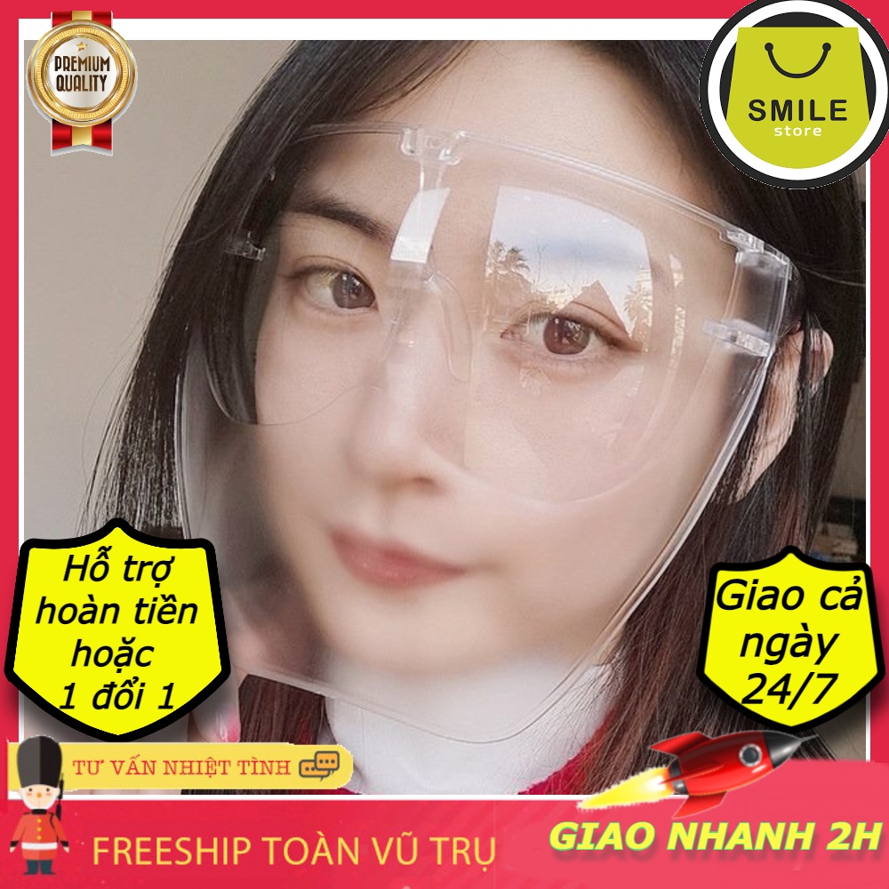 Face Shield Chống Giọt Bắn,(Giao hỏa tốc 30P) Bảo Vệ Chống Dịch, Kháng Khuẩn Kính Chắn Bảo Vệ Mắt Trong Suốt | BigBuy360 - bigbuy360.vn