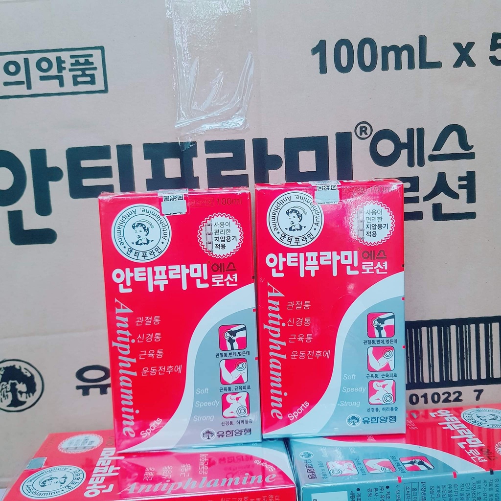 Dầu Nóng Xoa Bóp Hàn Quốc Chai Đỏ