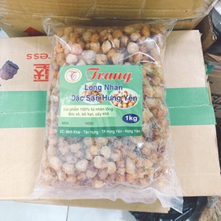 1kg long nhãn sấy khô Hưng yên - loại 1 không tẩy trắng