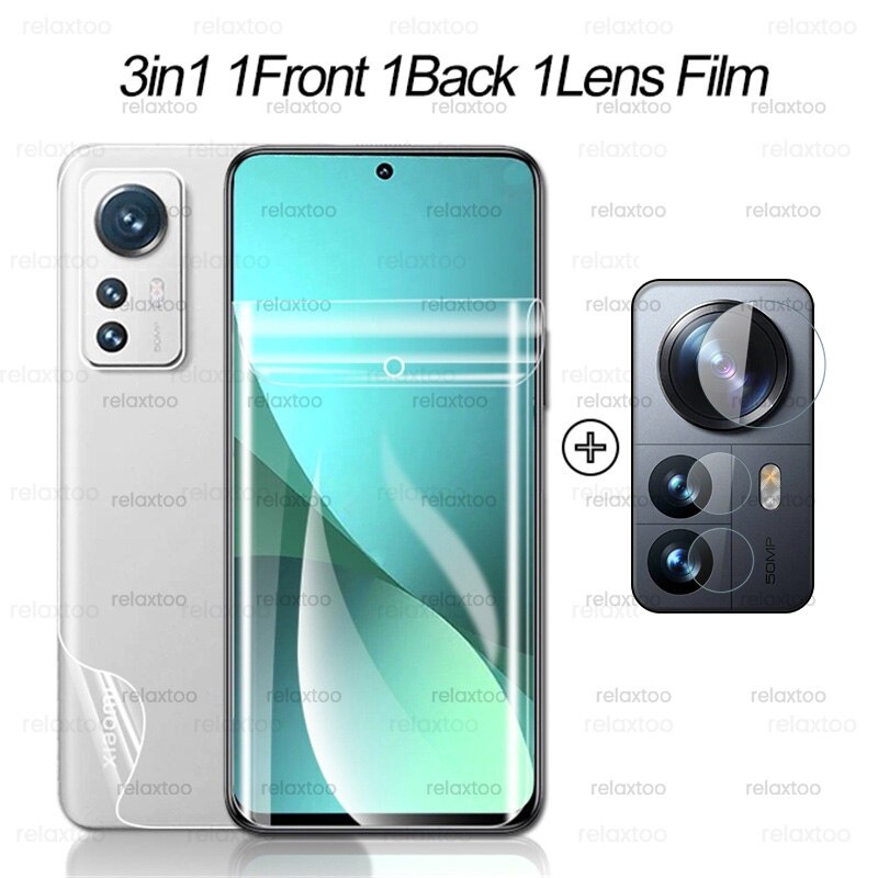 Miếng dán bảo vệ ống kính camera trước sau 1-To-3 cho Xiaomi 12 Xiomi Xiaomy Mi12 Mi 12X 12 Pro Ultra 5G