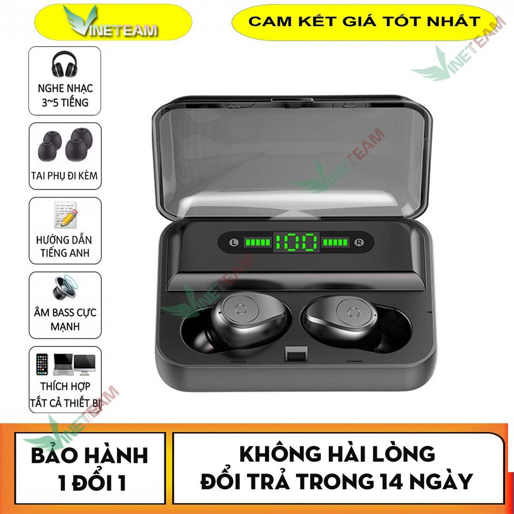 [XẢ HÀNG ] Tai nghe true wireless tws F9 | bản QUỐC TẾ | nút cảm ứng | Bluetooth 5.0 | Pin  280 giờ | BigBuy360 - bigbuy360.vn