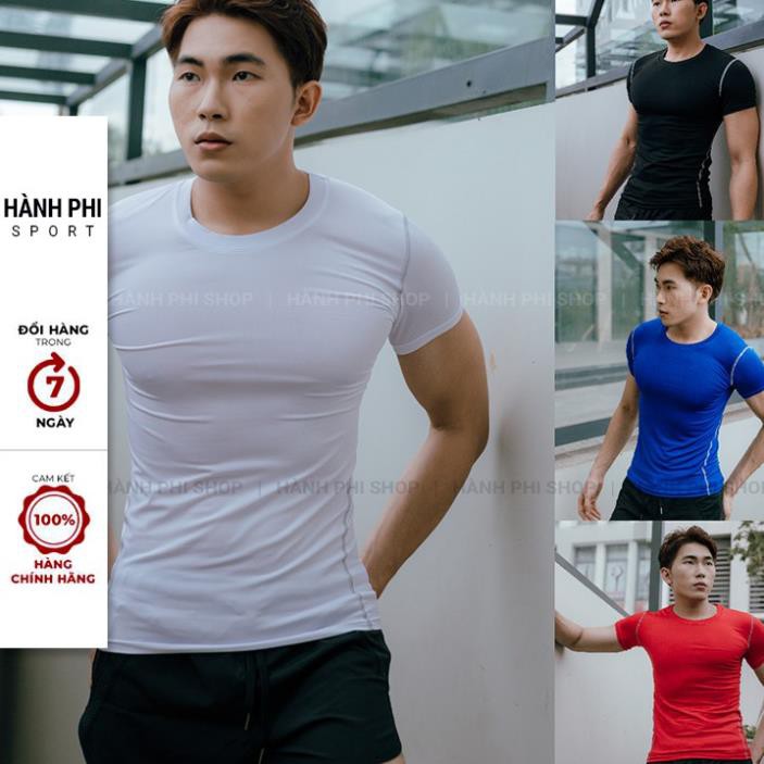 Áo Thun Nam Body Trơn Phối Viền Nổi Tập Gym Thể Thao Fitness - Áo Thể Thao Nam Chuyên GYM SPORTWEAR - GY02 ❕