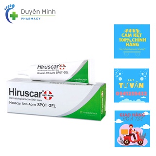 GEL GIẢM MỤN TRỨNG CÁ, MỤN ĐẦU ĐEN HIRUSCAR GEL TUÝP 10g