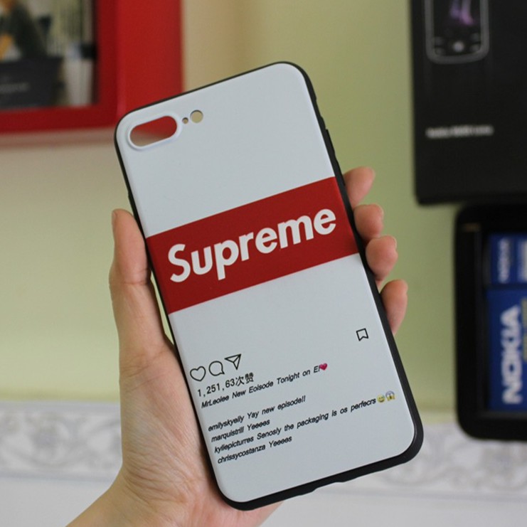Ốp Lưng Supreme Silicon Iphone 6/6S/6plus/7/7plus/8