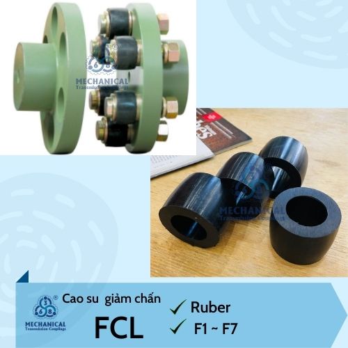 Cao su giảm chấn FCL-F8 cho khớp nối FCL355 FCL400  FCL450 FCL560. SẴN KHO SLL