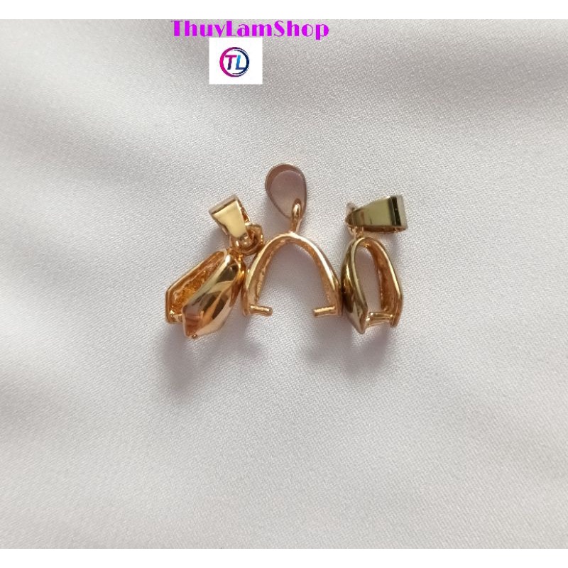 Kẹp mặt, trang sức, đá làm vòng cổ màu vàng cao cấp