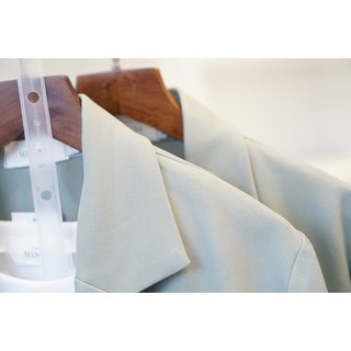 Áo Blazer Trơn Dáng Dài 072 Xanh