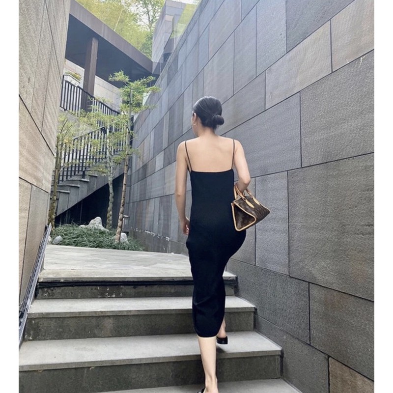 [Mã SKAMA06 giảm 8% tối đa 50K đơn 250K] Váy body 2 dây hở lưng sexy tôn dáng | BigBuy360 - bigbuy360.vn