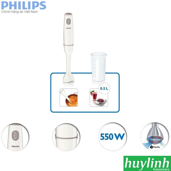 Máy xay sinh tố cầm tay Philips HR1600 - bảo hành 2 năm chính hãng