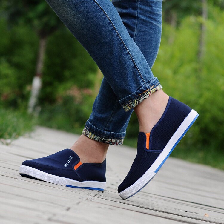 Giày Lười Nam Vãi Xanh BluC112 -Thái Lan