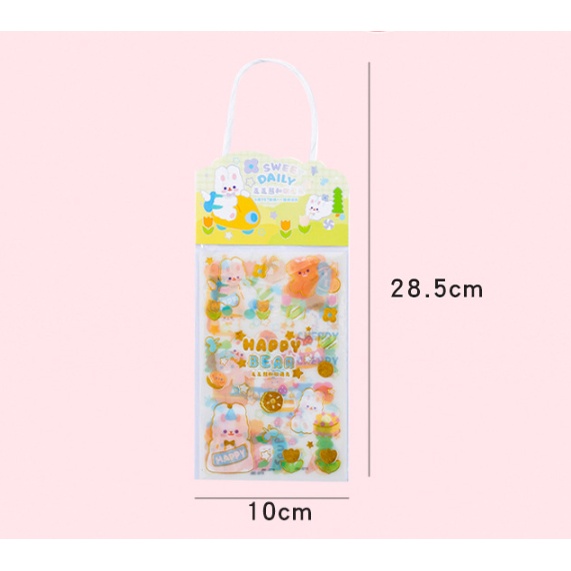 Bộ 4 sticker Miếng Dán Hoạt Hình Dễ Thương Đồ Chơi Cho Bé