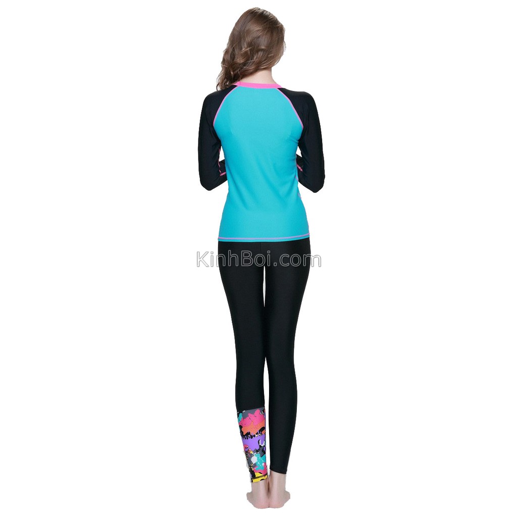 Quần Bơi Nữ Dài tới gót Sbart 806 Đen chân hoa | BigBuy360 - bigbuy360.vn