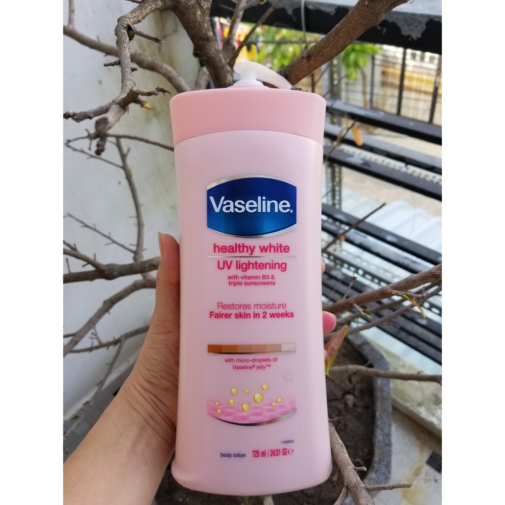 Sữa Dưỡng Thể Vaseline Healthy White UV Lightening Body Lotion 725ml