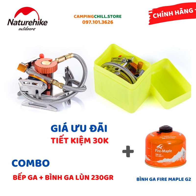 [CHÍNH HÃNG] BẾP GA MINI DÃ NGOẠI, CẮM TRẠI NATUREHIKE NH17L040-T | BigBuy360 - bigbuy360.vn
