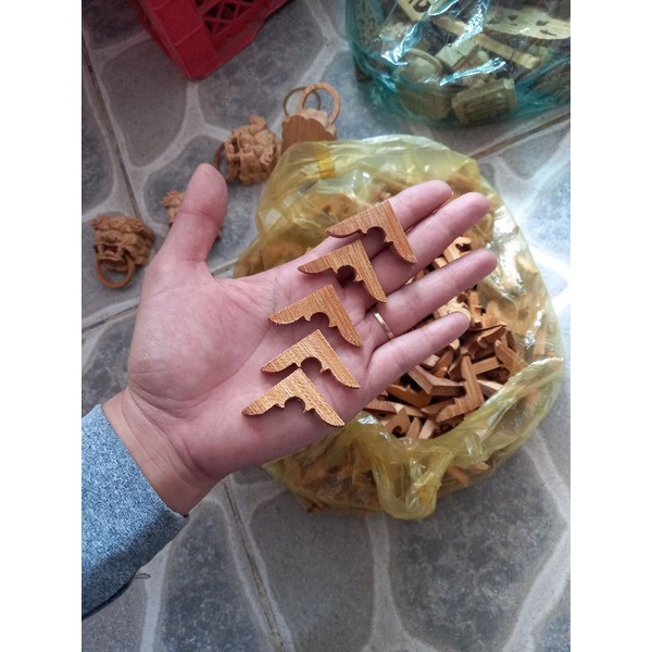 Combo 4 mếng góc gắn trang trí lồng chim