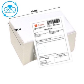 500 Tờ Giấy In Đơn Hàng TMĐT A6 Giấy In Nhiệt 100 x 150 cm Decal Nhiệt In Mã Vạch Tem Nhãn