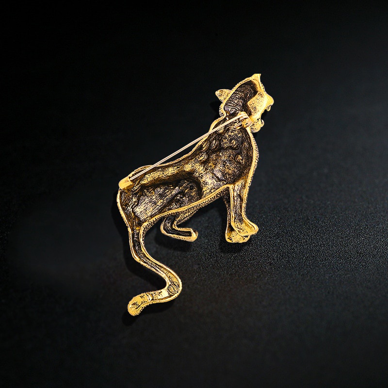 Ghim Cài Áo Họa Tiết Da Báo Leo Núi Lớn Sang Trọng Thời Trang Mùa Đông Cho Nam Và Nữ