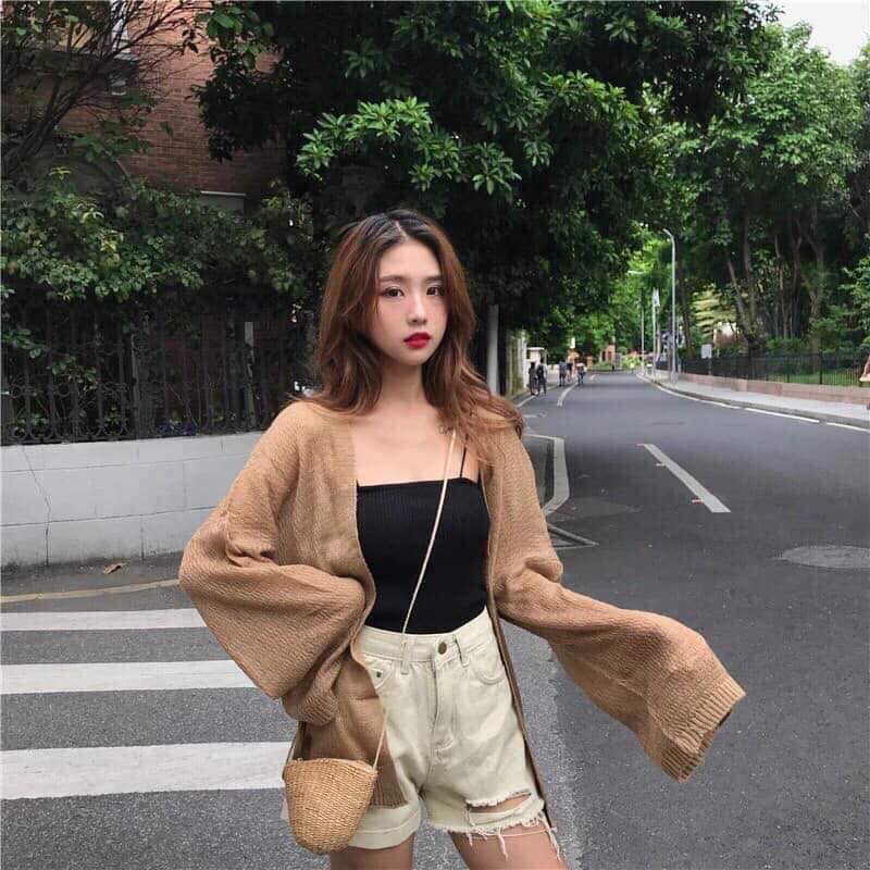 [ HÀNG QC CÓ SẴN KÈM ẢNH THẬT ] ÁO CARDIGAN MỎNG DỆT KIM ÁO KHOÁC ĐI BIỂN | BigBuy360 - bigbuy360.vn