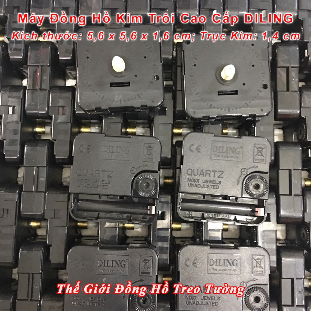 Máy Đồng Hồ Treo Tường DILING KIM TRÔI Cao cấp – Bộ KIM Tự Chọn – Bảo Hành 2 Năm – Tặng Pin Maxell