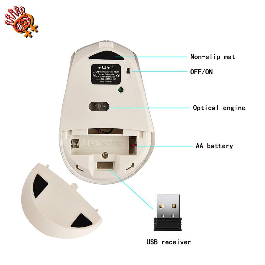 Chuột Không Dây 2.4g Kết Nối Usb | BigBuy360 - bigbuy360.vn