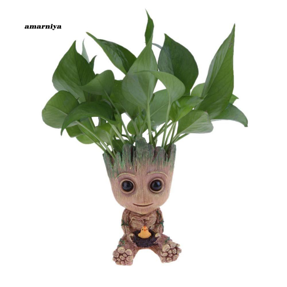 Chậu trồng hoa hình nhân vật Baby Groot đáng yêu