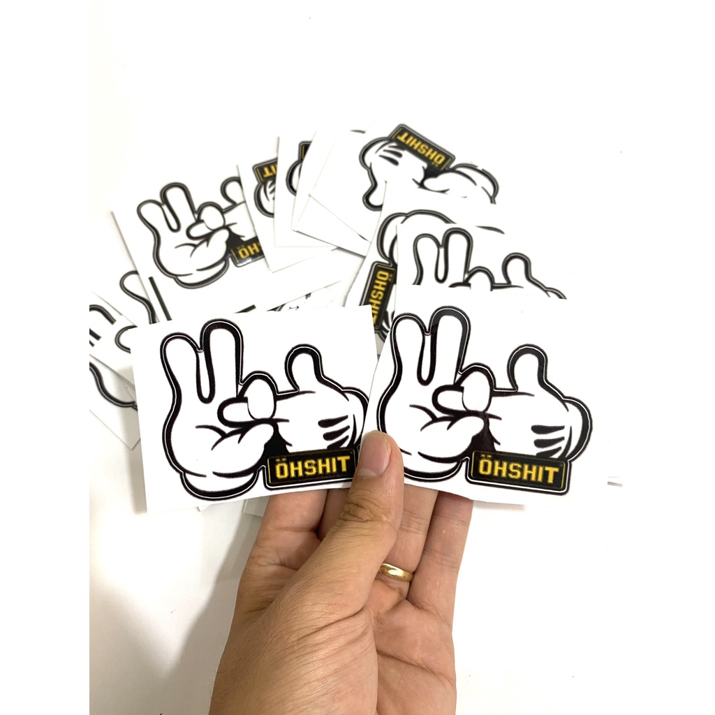 Tem Sticker Ngón Tay 3 Lớp Siêu Đẹp