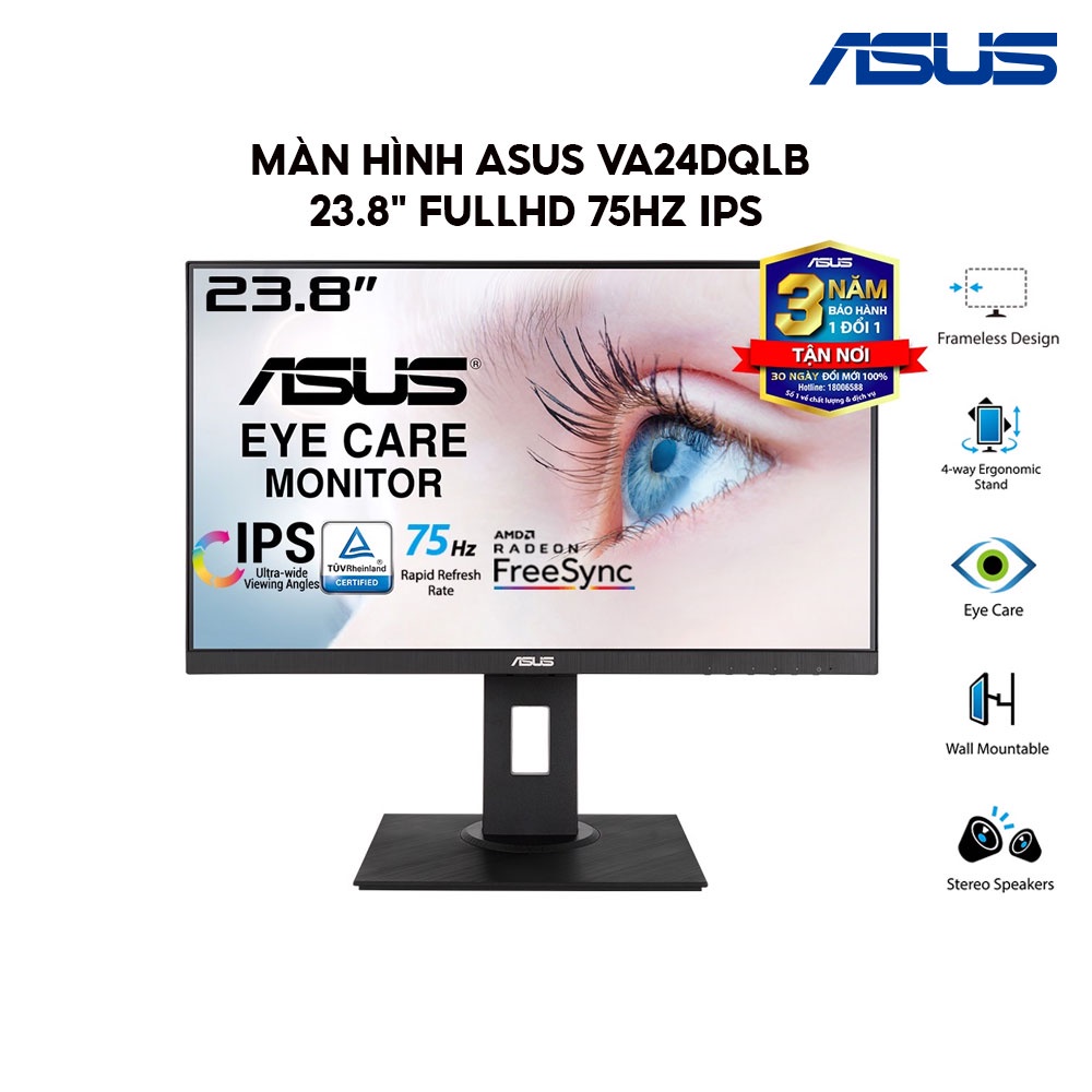 Màn Hình ASUS VA24DQLB 23.8&quot; FullHD 75Hz IPS