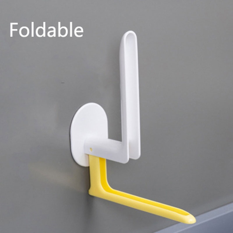 Móc Treo Khăn Tắm / Quần Áo Gắn Tường Tự Dính Có Thể Gập Lại Tiện Dụng