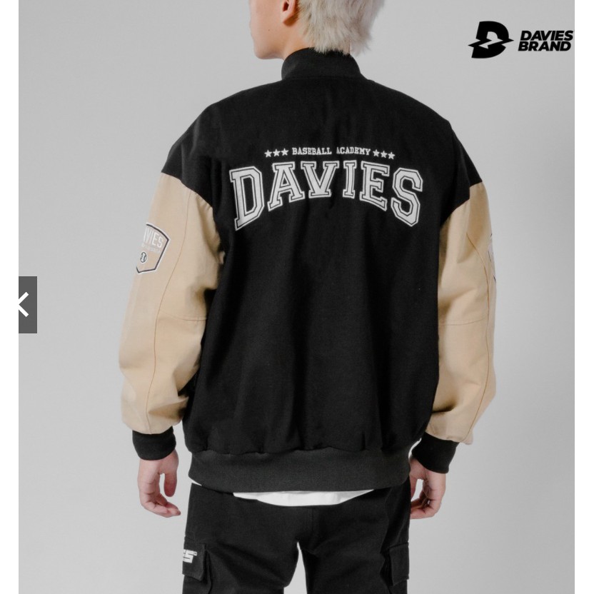 Áo Khoác Beige Varsity Baseball Academy Bomber