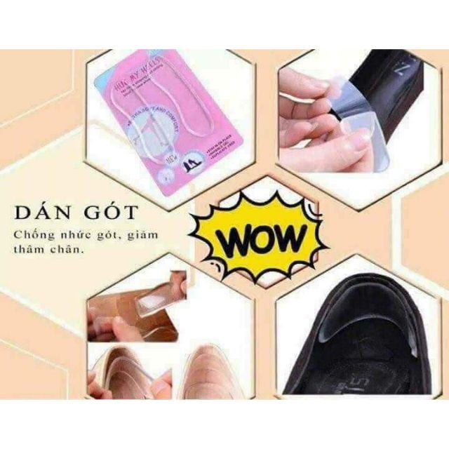 Miếng lót gót giày Hug My Heels,,,