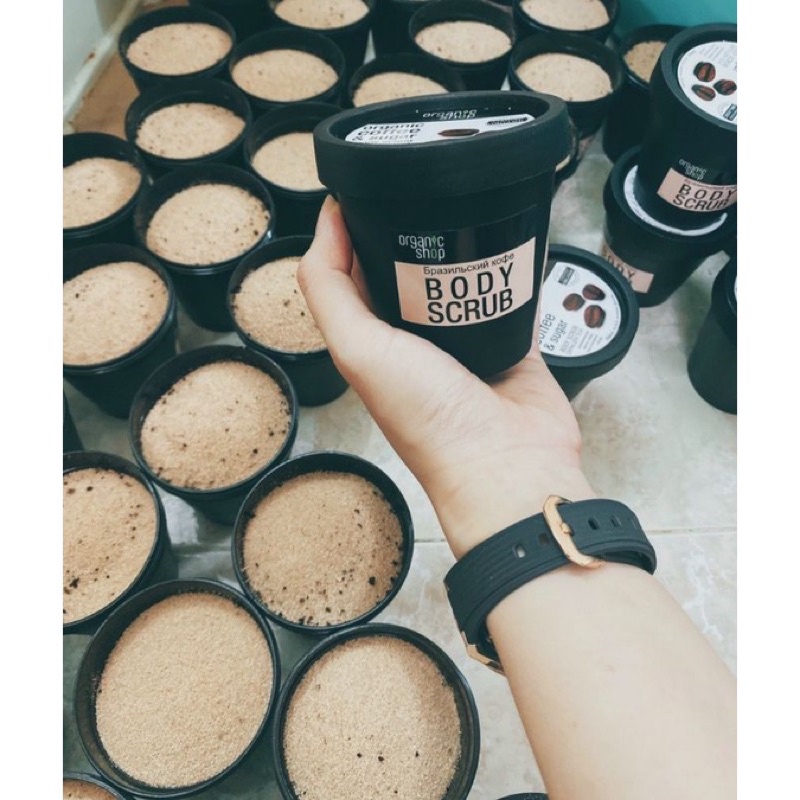 Hộp muối cafe tẩy da chết ⚡ CAO CẤP ⚡ đồng thời dưỡng ẩm làm mềm mịn và giúp da đều màu hơn ( 250g ) | WebRaoVat - webraovat.net.vn