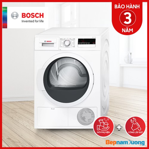 Máy sấy quần áo Bosch WTB86201SG, Máy sấy lồng ngang 8Kg