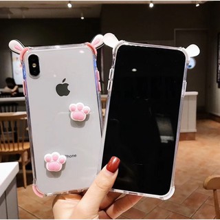 Ốp lưng iphone tai thỏ 3d ( hình nổi )  dẻo